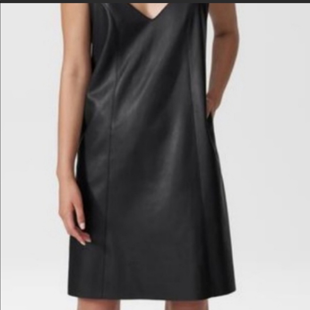 Universal Standard Pomona Faux Leather Dress M